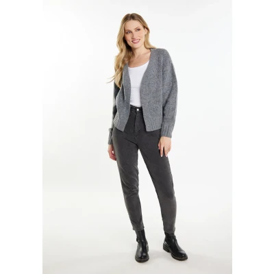 Abbildung von Dreimaster Incus Strickjacke, Damen, Größe: M/L, Grau melange