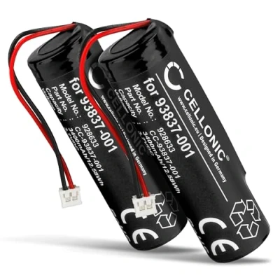 Abbildung von CELLONIC 2X Akku kompatibel mit Wahl Legend Cordless, Super Taper Senior Magic Clip Beret Pro, Sterling 4 3.7V 3400mAh
