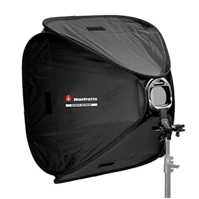 Abbildung von Manfrotto Ezybox Blitzschuh Softbox mit Klammer (76 x 76 cm)