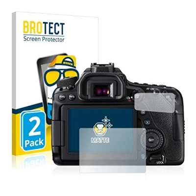 Abbildung von BROTECT Entspiegelungs Schutzfolie für Canon EOS 80D (2 Stück) Matte Displayschutz Folie, Anti Reflex, Fingerprint