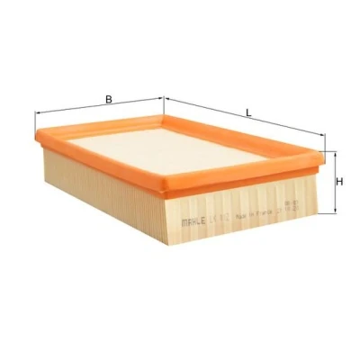 Abbildung von MAHLE ORIGINAL LX 112 Luftfilter 49,8 142 261,0, 261,0 Filtereinsatz SEAT: IBIZA 1