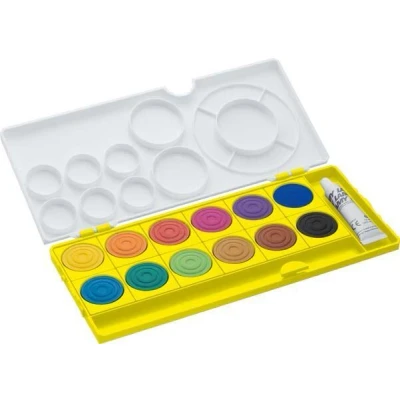Abbildung von LAMY 1237633 aquaplus Deckfarbkasten, Kunststoff, neonyellow, 12 Farben