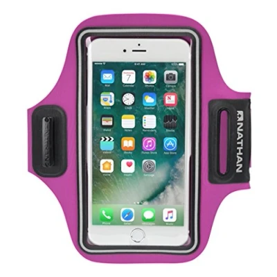 Abbildung von Nathan ns4947 stridesport Smart Phone Arm Carrier, Unisex, NS4947, Very Berry