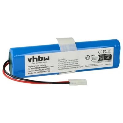 Abbildung von vhbw 1x Akku kompatibel mit 360 Botslab S8 Plus, QH100005 Saugroboter (3200 mAh, 14,4 V, Li Ion)