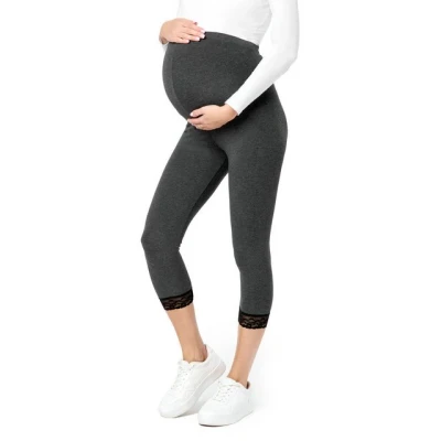 Abbildung von Be Mammy Umstandsleggings 3/4 Capri Umstandhose BE20 161 (1 tlg) aus Viskose