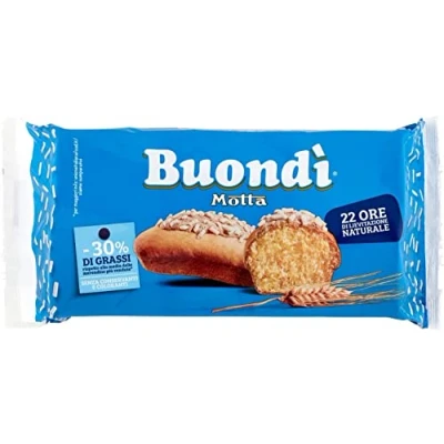 Abbildung von 6x Motta Buondì Classico Snacks gebackener Kuchen mit Zuckerguss 30% von Fetten (6 x 33g ) 198g leichtes Frühstück