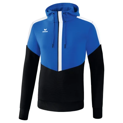 Abbildung von Erima Kinder Squad Kapuzensweat, New royal/schwarz/weiß, 140