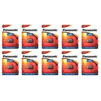 Abbildung von Corp. Panasonic Lithium Batterie CR2, 3 V, Blisterpackung, 1 x 10 Stück, Blisterverpackung