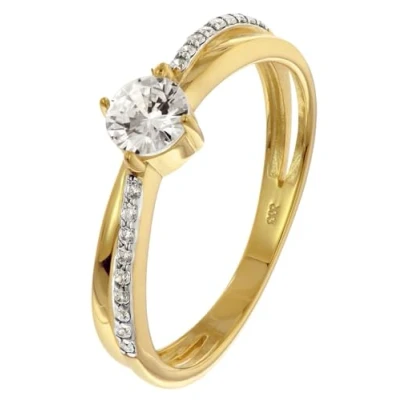 Abbildung von GLIZZ GL8806 Damenring Gold 333/8K mit Zirkonia