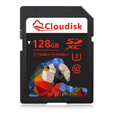Abbildung von Cloudisk 128GB SD Carten UHS 3 Flash Speicherkarten 80MB/s Support 4K (128 GB Memory Card)