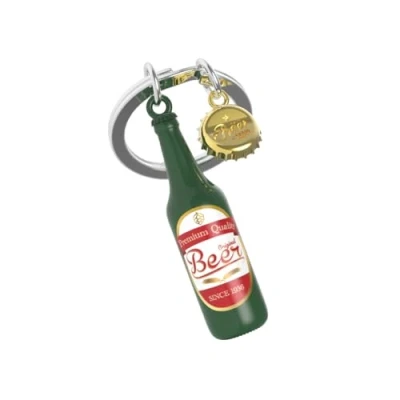 Abbildung von O meta[l]morphose METALMORPHOSE Schlüsselanhänger Bier Geschenk für Herren, Damen, grün, one size