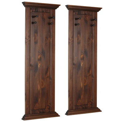 Abbildung von Home affaire Garderobenpaneel &quot;Rustic&quot;, (2 Stück), aus massiver Kiefer, mit dekorativen Fräsungen