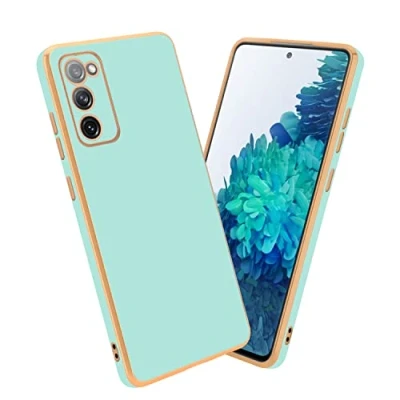 Abbildung von Cadorabo Hülle kompatibel mit Samsung Galaxy S20 FE Schutzhülle TPU Silikon Case Liquid Design Kameraschutz Slim Kratzfest Weiche Gummi Rundumschutz für in Grün