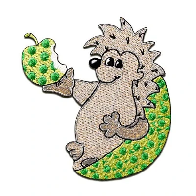 Abbildung von Catch the Patch Aufnäher Bügelbild, Aufbügler, Applikationen, Patches, Flicken, zum aufbügeln, Polyester, Igel Größe: 7,9 x 8 cm