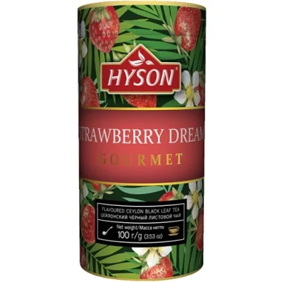 Abbildung von HAS TEE HYSON EXOTIC FRUITS GOURMET AROMATISIERTER Schwarzer CEYLON LOSE AROMATISIERT BLATT 100 g (Strawberry Dream Tee)