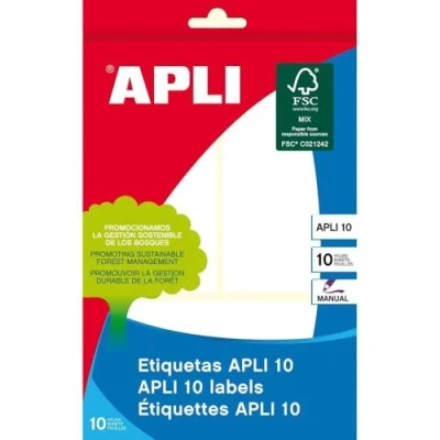 Abbildung von Apli 708242 Pack Etiketten 53x100, 10 Blätter