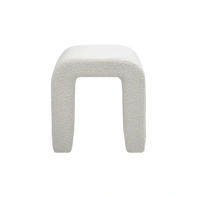 Abbildung von Kick Collection Pouffe Ylva Weiß Modern und Hochwertig Boucle stof Erhältlich in vielen Farben