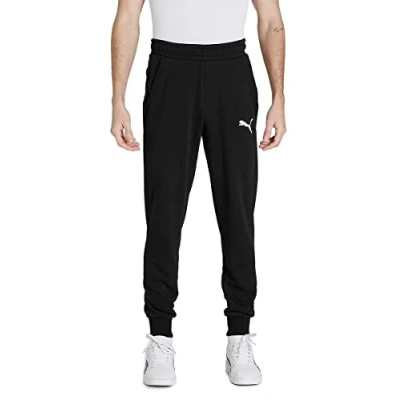 Abbildung von Puma Herren Logo bukser Tr Cl Jogginghose, Black cat, S EU