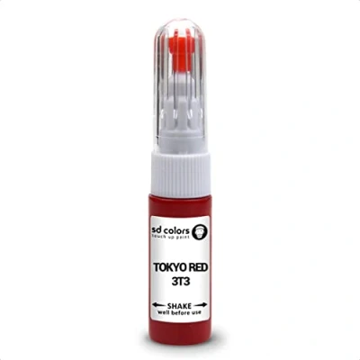 Abbildung von SD COLORS Toyota Red 3T3 Ausbesserungslackstift Reparaturset, 20 ML, für Kratzer, Chip, Farbcode 3T3, Tokyo