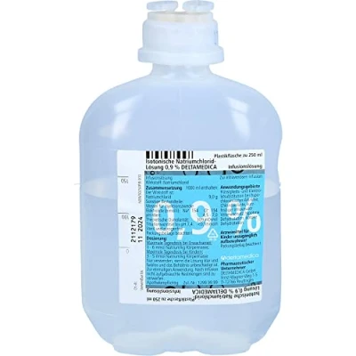 Abbildung von Kochsalzlösung 0,9% Plastikflasche 10X250 ml