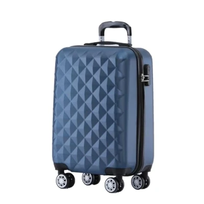 Abbildung von BEIBYE Zwillingsrollen 2066 Hartschale Trolley Koffer Reisekoffer Gepäck M L XL Set (Blau, M)