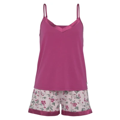 Abbildung von Lascana Nachtwäsche Set, Damen, Größe: 32/34, Fuchsia