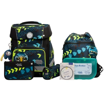 Abbildung von School Mood Champion Maxx Pro Elias Rennwagen blau Schulranzen Set Grundschule