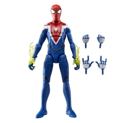Abbildung von Marvel Legends Series Gamerverse Miles Morales Verbesserter Anzug Stil Spider Man Action Figur