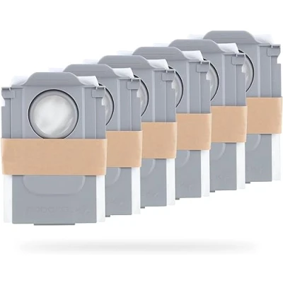 Abbildung von roborock Original Staubsaugerbeutel für Qrevo/Qrevo S/Qrevo Pro/Qrevo Master/Qrevo Slim/Qrevo Curv/S8 MaxV Ultra Saugroboter (6 Stück)