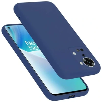 Abbildung von Cadorabo Hülle kompatibel mit OnePlus Nord 2T Silikon Handyhülle für Case aus flüssigem Kratzfeste und stoßfeste dünne TPU Schutzhülle Liquid BLAU