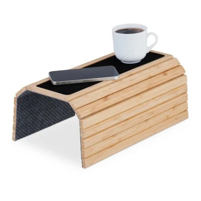 Abbildung von relaxdays Tablett Sofatablett Bambus natur,