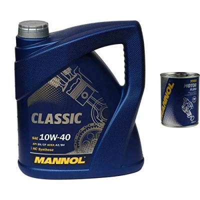 Abbildung von 4L Motoröl MANNOL Classic 10W 40 1x Motor Flush ADDITIV
