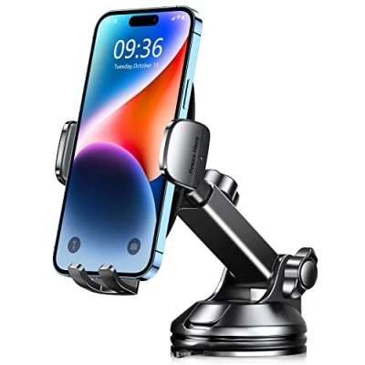 Abbildung von CIRYCASE Handyhalterung Auto, [Ultrastarke Saugkraft] Universal Handy Halterung Hände Frei &amp; Hüllenfreundlich, Handyhalter Auto für das Armaturenbrett und die Windschutzscheibe, 4 7&quot; Handys