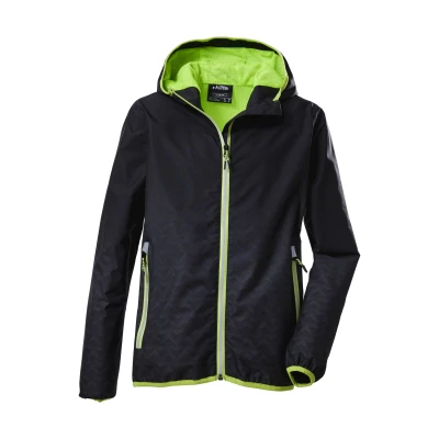 Abbildung von Killtec KOS 224 Unisex Regenjacke / wasserabweisende Jacke für Kinder, Größe: 140, Black
