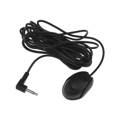 Abbildung von YINETTECH 3,5 mm externes Auto Mikrofon, tragbares Mikrofon mit 3 m Kabel für Fahrzeug Haupteinheit, Bluetooth, Audio, Stereo, GPS, DVD, Plug and Play