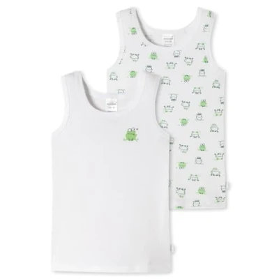 Abbildung von Schiesser 2ER PACK Unterhemd/shirt für Kinder, Größe: 92, Weiß