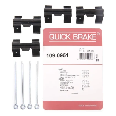 Abbildung von QUICK BRAKE 109 0951 Zubehörsatz, Scheibenbremsbelag FORD: Transit Mk2 Kastenwagen, Mk3 Pritsche/Fahrgestell, Bus