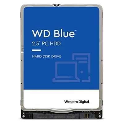 Abbildung von WD Blue 1 TB 2.5 Inch Internal Hard Drive 5400 RPM Class, SATA 6 Gb/s, 128 MB Cache