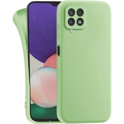 Abbildung von MyGadget Hülle für Samsung Galaxy M33 5G robuste Silikon Schutzhülle TPU Case Slim Silikonhülle Back Cover Kratzfest Handyhülle Matt Grün