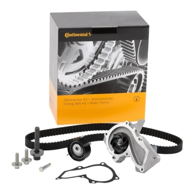 Abbildung von CONTITECH CT881WP3 Wasserpumpe + Zahnriemensatz mit Nockenwellenschrauben 117 FORD: FOCUS 3, C Max 2, FIESTA 6 Van, VOLVO: V50, C30, S40 II