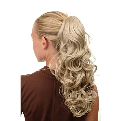 Abbildung von WIG ME UP SA080 202 Haarteil Zopf Pferdeschwanz lockig voluminös hellblond blond mittellang