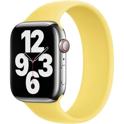 Abbildung von Apple Watch Armband Original Silikon und TPU (weich) Gelb Geeignet für 38/40/41/42 mm Größe 5