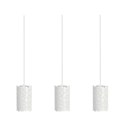 Abbildung von Lindby Hängeleuchte Aralena, weiß, 3 flg., Länge 92 cm