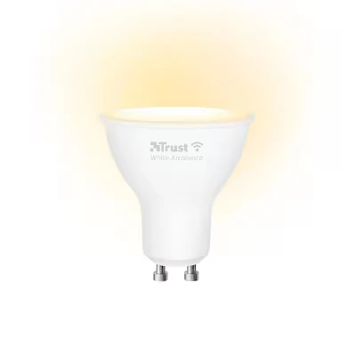Abbildung von GU10 LED CCT WI FI Smarter WiFi Strahler, Lichtstimmung weiß, Fassung GU10, von Ihrem Smartphone/Tablet zu steuern
