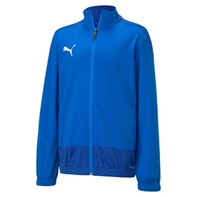 Abbildung von Puma Teamgoal JR Trainingsjacke für Kinder, Größe: 152, Blauweiss