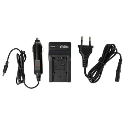 Abbildung von vhbw Akkuladegerät kompatibel mit Panasonic HC VX989, VXF999, W570, W580, W858 Digitalkamera, Camcorder, Action Cam Akku Ladeschale