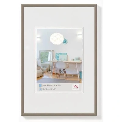 Abbildung von walther design Bilderrahmen stahl 18 x 24 cm New Lifestyle Kunststoffrahmen KV824D
