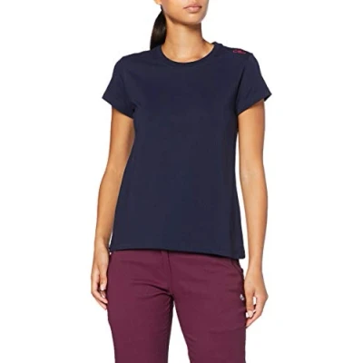 Abbildung von CMP Damen T Shirt aus Stretch Jersey, Schwarz Blau, D34