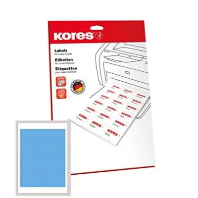 Abbildung von Kores Ordnerrücken Etiketten für Ink Jet, Laser und Kopierer, 192 x 61 mm, 25 Blatt, weiß
