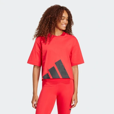 Abbildung von adidas Sportswear Tshirt print Pure ruby black, Damen, Größe: XXL, black